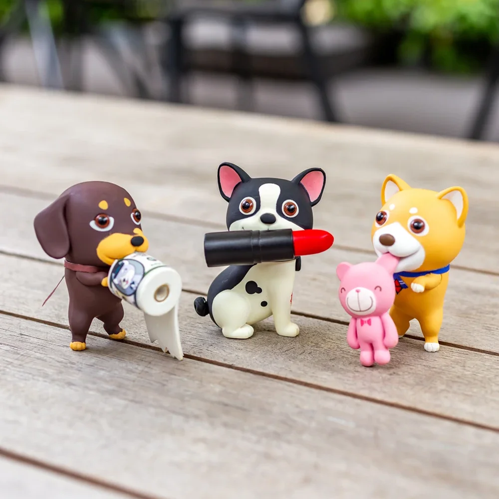 De Doggy Familie Ondeugende Hond Blind Box Speelgoed Mystery Box Caixa Misteriosa Guess Bag Kawaii Ornamenten voor Meisjes Verjaardagscadeau