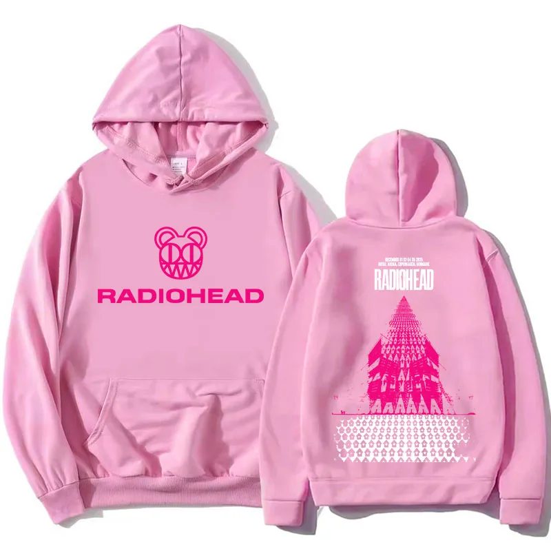 

Radiohead Tour 2025 December Hoodies Fashion Fleece Winter Hooded Sweatshirts Long Sleeve Rock Band Street Pullovers Unisex Tops