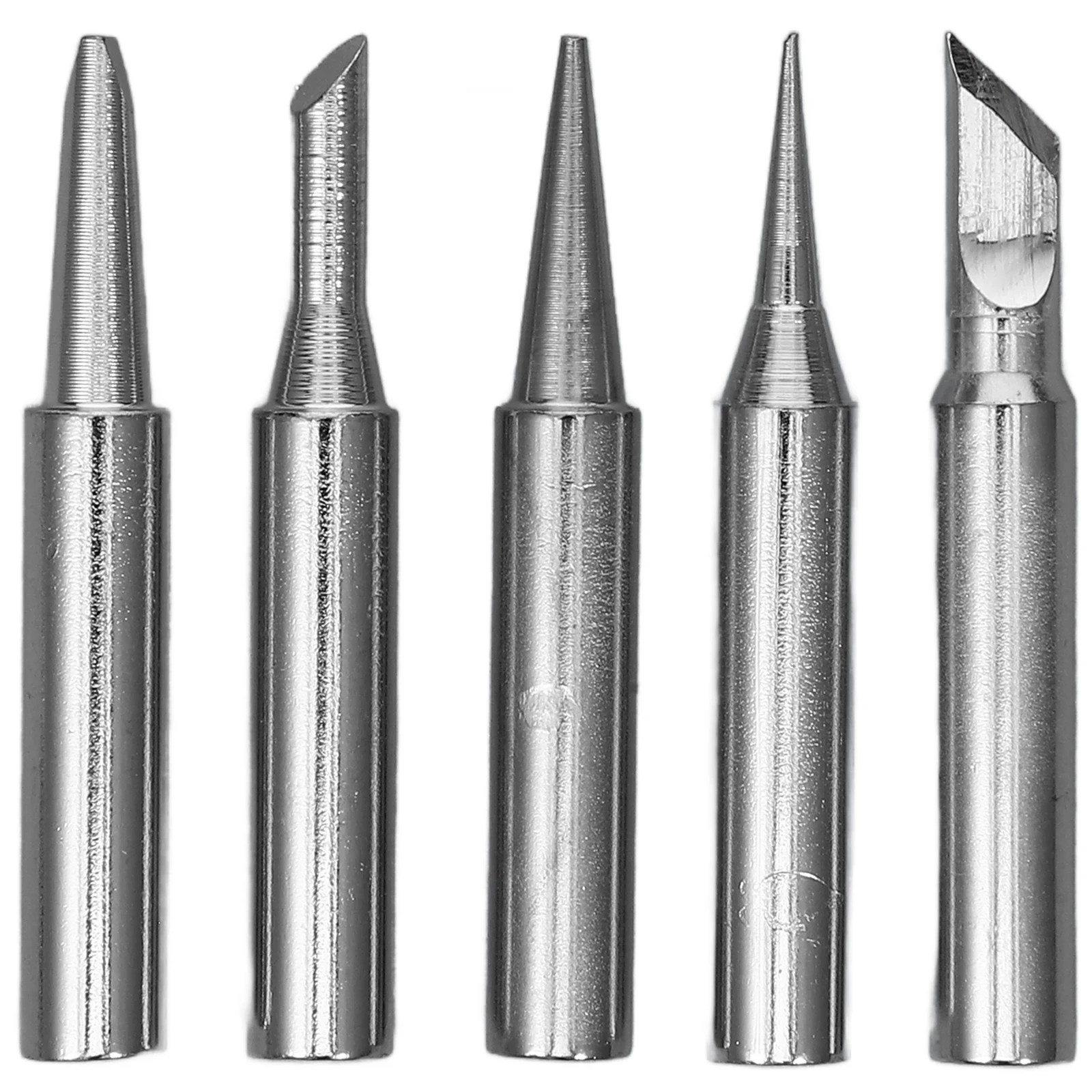 

5 Pcs Soldering Iron Copper Tips Quick Heat Up Multi Functional Replacement Welding Accessories for Station
