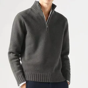 MALE CLOSING HIGH COLLING SUETERS MILLS PULVERS SOLID COLOR COMPRID MANGE MALE CASUAL GENE 11 Main Men's Tricot Sales - №2
