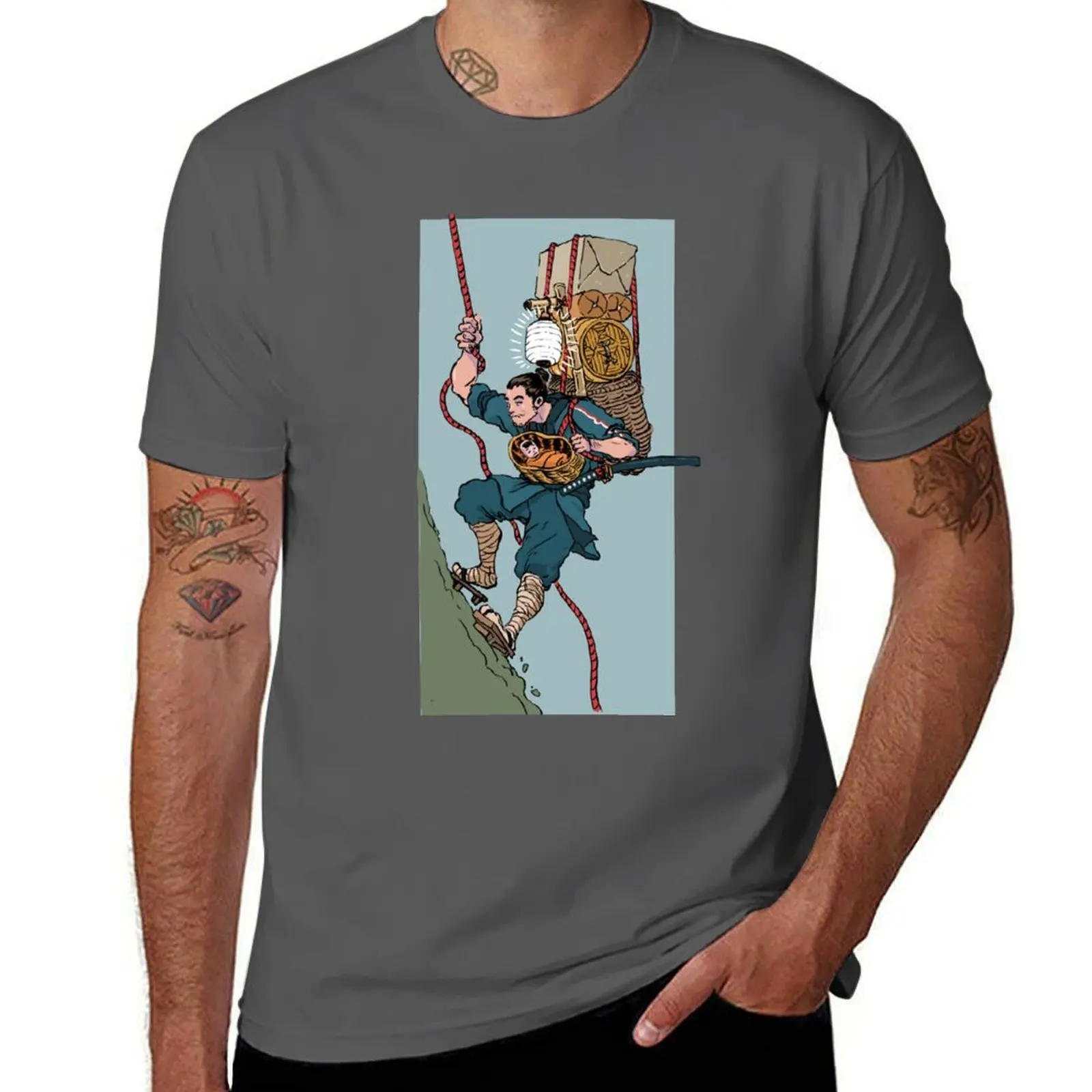 

Ukiyo-e Sam Porter Bridges T-Shirt Sports Casual Breathable Tee Shirt