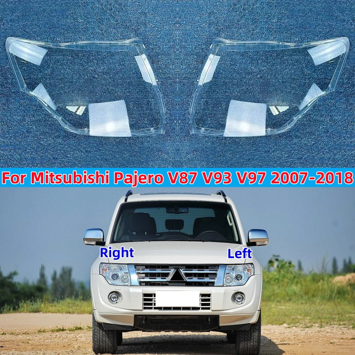 

Для Mitsubishi Pajero V87 V93 V97 2007-2018 фары корпус абажур крышка объектива из плексигласа замена оригинальный абажур