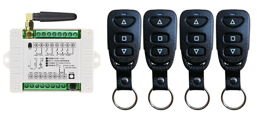 433Mhz RF DC12V 24V 36V Electric Door/Curtain/Shutters Limit Wireless Radio Remote Control Switch For Forward and Reverse Motors