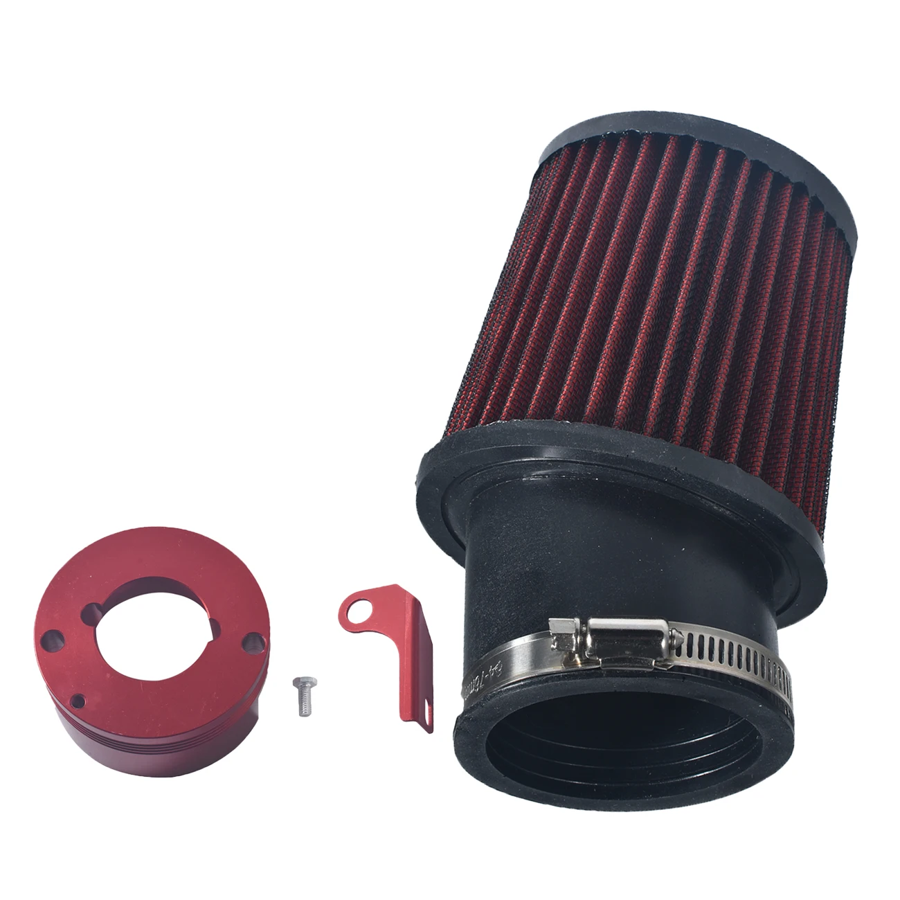 Red Air Filter Adapter Fit Predator 301cc 420cc 11Hp 13Hp Honda GX340 GX390 Go kart