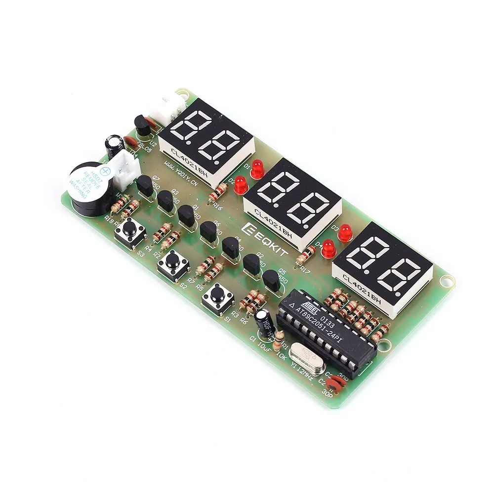 6-Bit DIY Electronic Kits Digital Clock Soldering Practice for School Science Project Student STEM Project for Learning Teaching