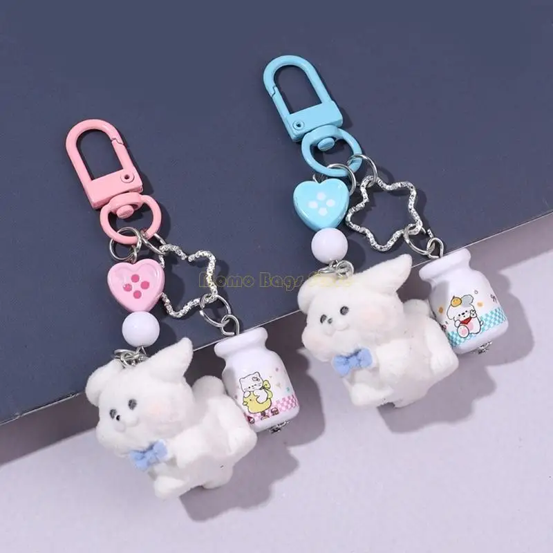 Encantadores llavero estético x90d, llavero perro para bolsos bolsos mochilas amuletos accesorios Valentín