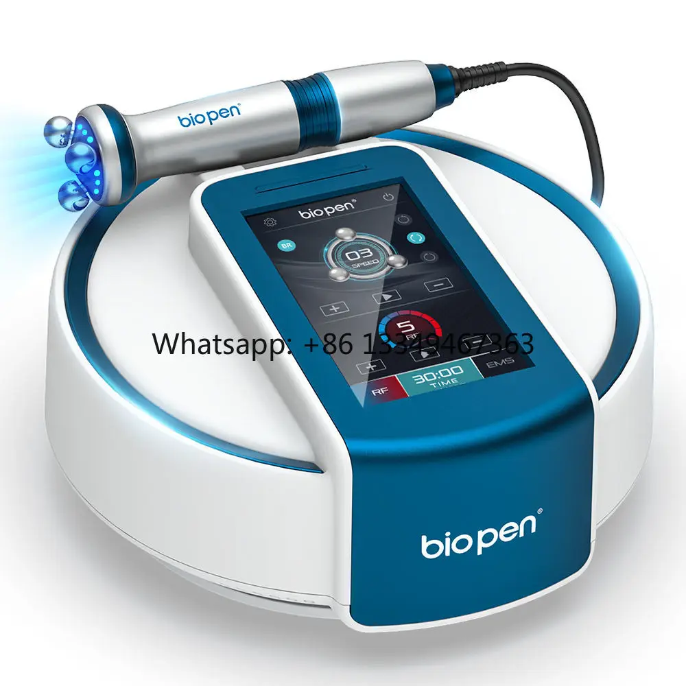 Home Automatic Microcurrent Blue Light Therapy Handheld ABS  for Facial Body Includes