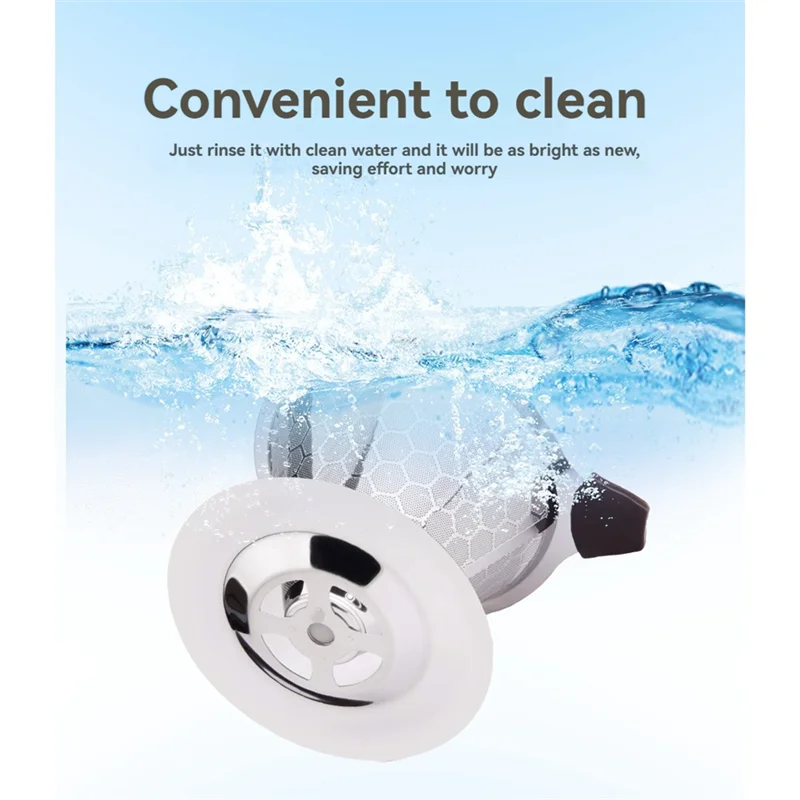 ABUS-Pour أكثر من القهوة فلتر المنقط قابلة لإعادة الاستخدام الفولاذ المقاوم للصدأ بالتنقيط صانع القهوة مخروط القهوة شبكة مرشحات ل 1-4 كوب