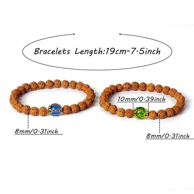 Vajra Bodhi Rudraksha Tibetan Buddhism for Bracelets Men Crystal Scripture Beads Vajra Bodhi Rudraksha Bracelet Men Mala Jewelry