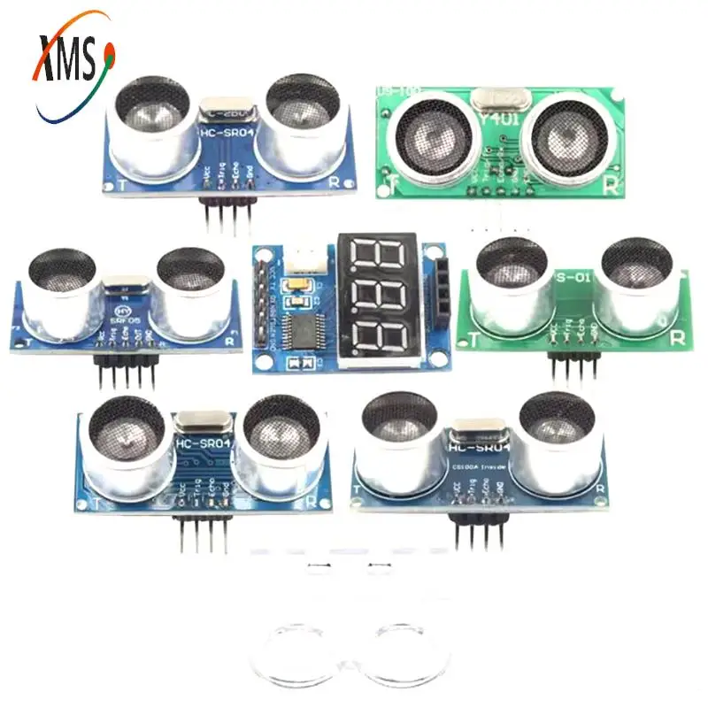 HC-SR04 Distance Ranging Sensor Module Ultrasonic Wave Detector HCSR04 HC SR04 Test Board Bracket for Arduino