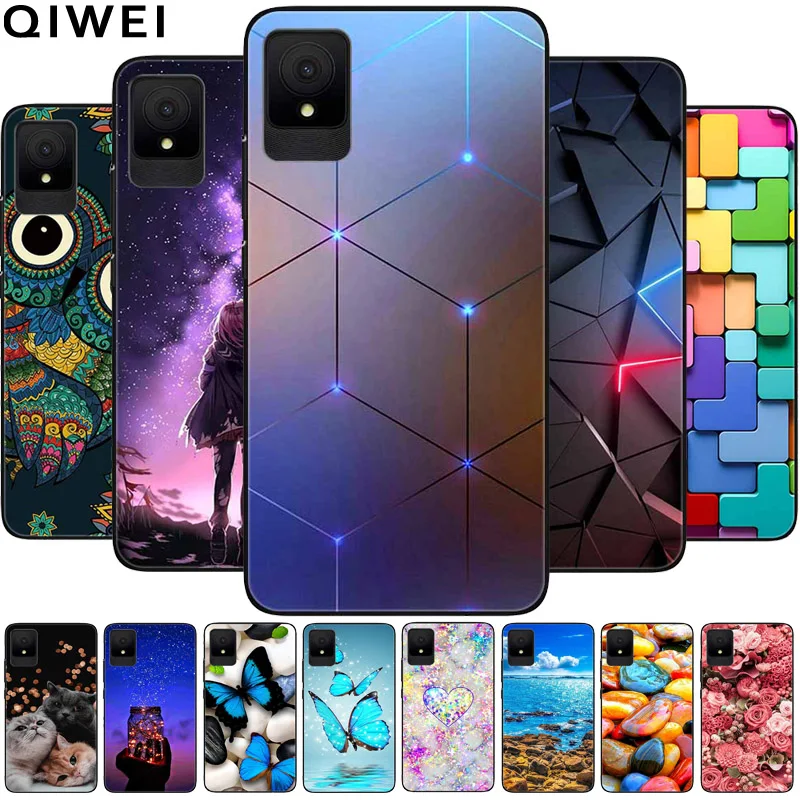 For TCL 501 Case Cute Cartoon Pattern Soft TPU Silicone Back Cover for TCL 502 Phone Cases for TCL501 T433D 6.0'' Funda Shells