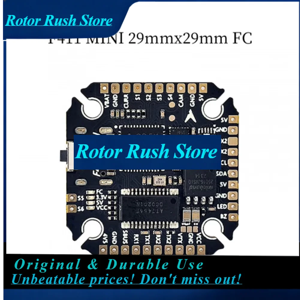 RoRuSAocoda-RC F411MINI Flight Controller With OSD Barometer 2MB Black Box For FPV Crossing Aircraft Model
