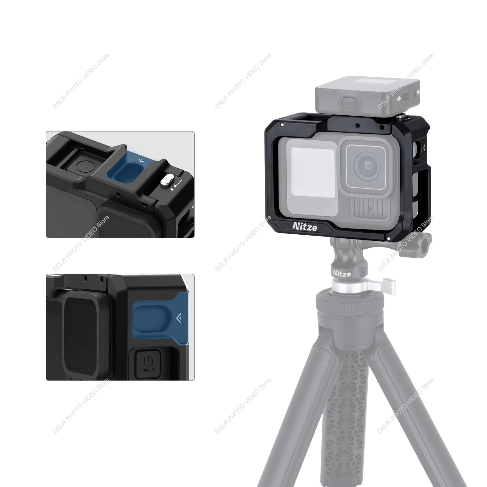 GoPro HERO 13 / HERO 12 / HERO 11 / HERO 10 / HERO 9 カメラ用 Nitze ケージ