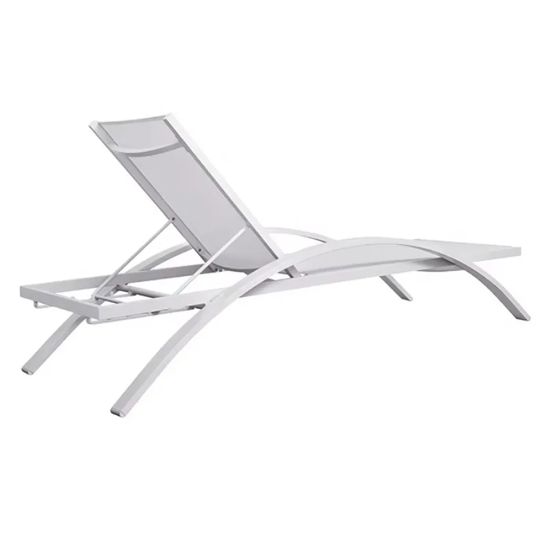 Aluminum Daybed Outdoor Beach Chair Chaise  for Poolside Sun r