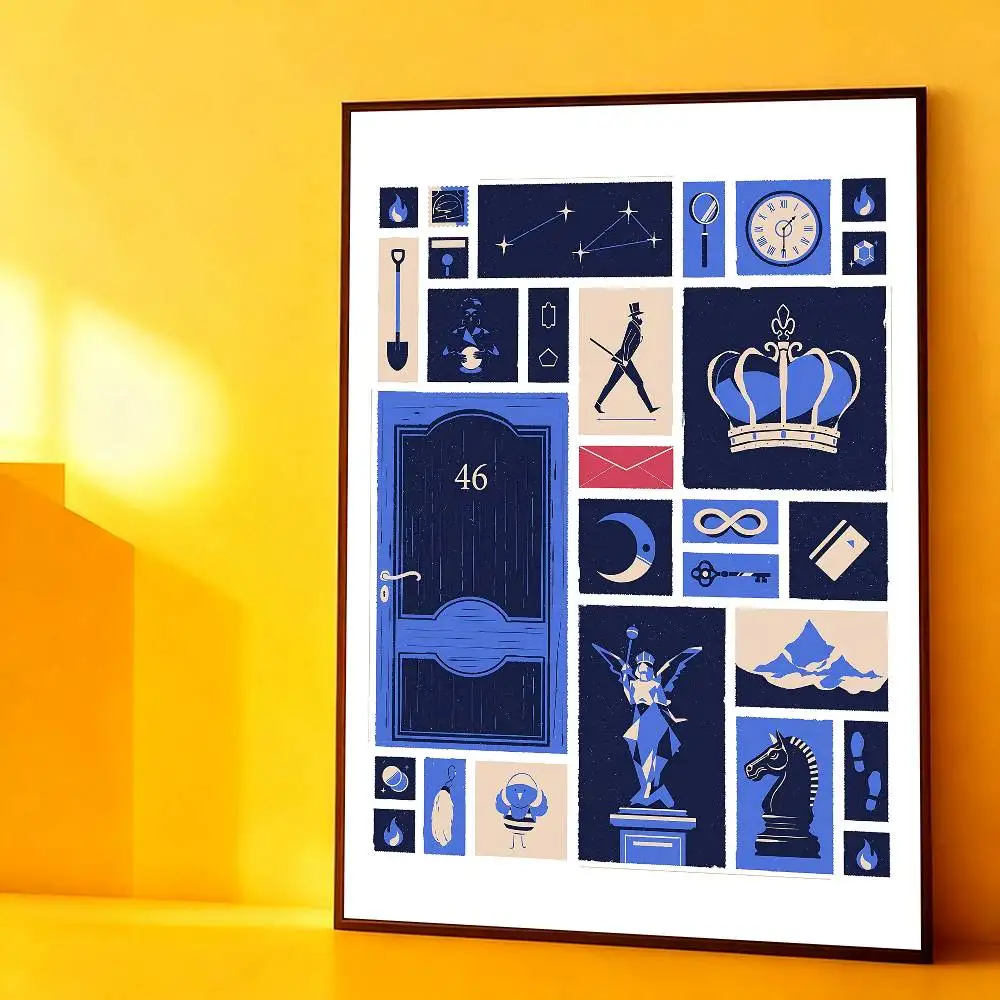 Game B-Blue P-Prince Anime Wall Art Canvas Painting Poster For Living Room Home Decor Decoration Picture