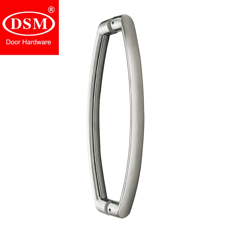 Solid 304 Grade Stainless Steel Pull Handles Casting Process Entrance Door Handle For Glass/Wooden/Metal Doors PA-346-375mm