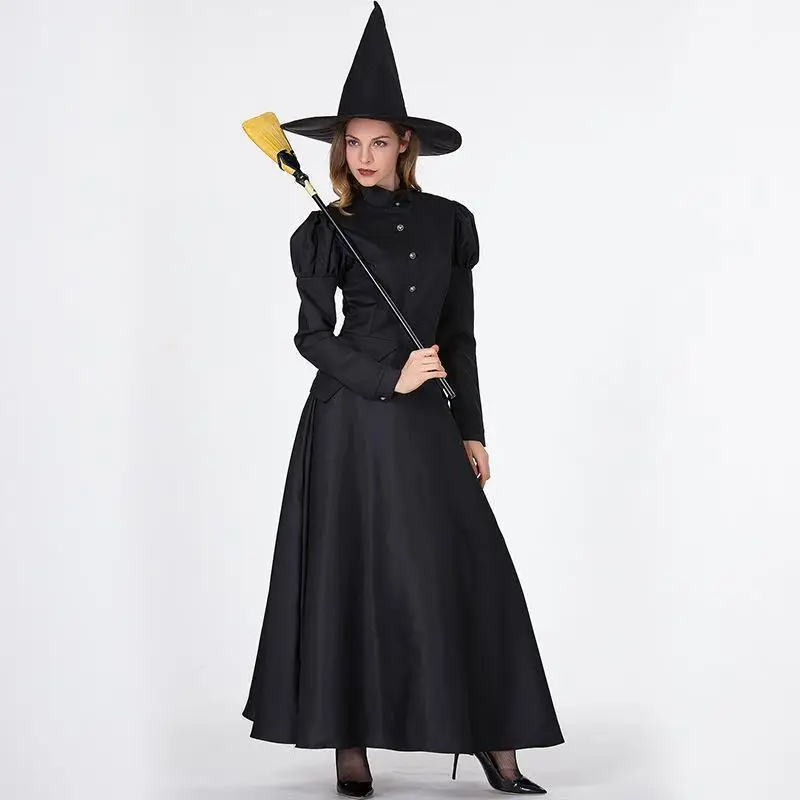 أزياء Bla Witch Magic Robe التأثيرية للبالغين، أزياء الهالوين رول بلانغ بار إيوب، ملابس المسرح الصينية التقليدية
