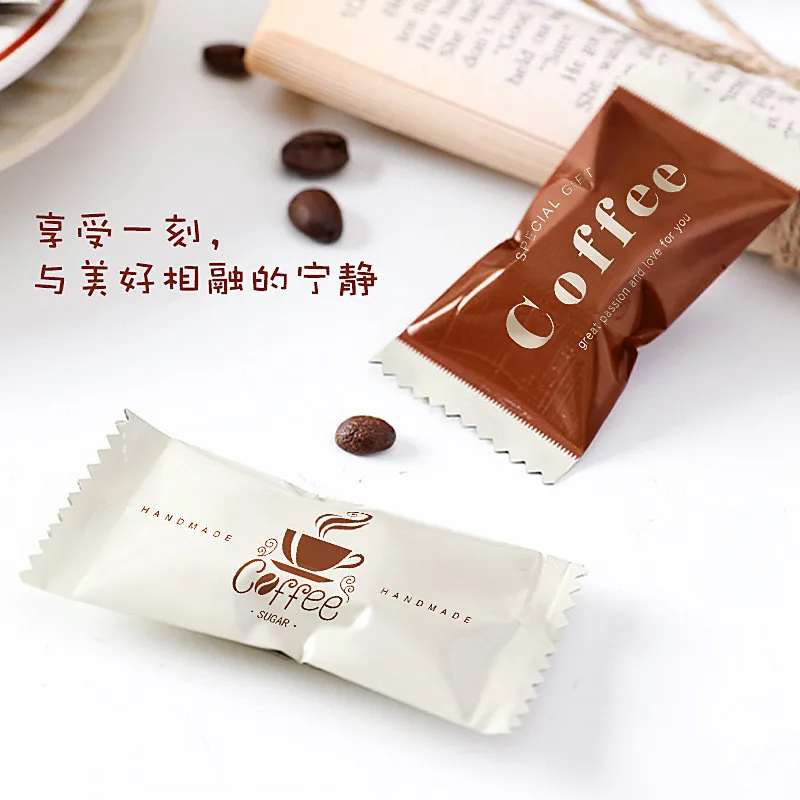 100Pcs Mini Einweg Verdickt Kaffee Zucker Taschen Backen DIY Manuelle Toffee Bonbons Schokolade Maschine Versiegelte Verpackung – Detail 3