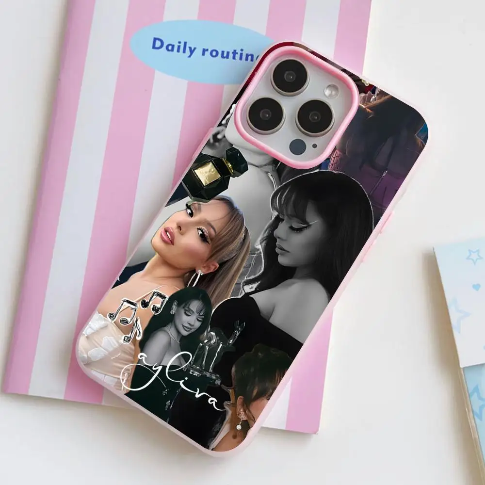 

Fashion Ayliva Jelly Double layer Pink Mobile Phone Case for iPhone 17 16 15 14 13 12 11 Air Pro Max Plus Protective
