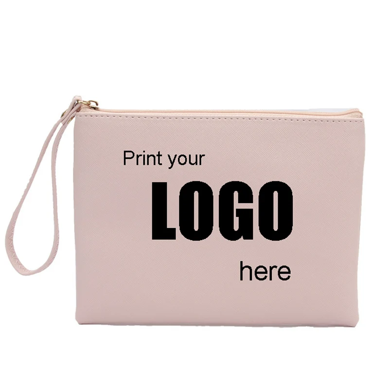 

Custom Printed Zippered Pouch Bags with Your Text Logo 500Pcs