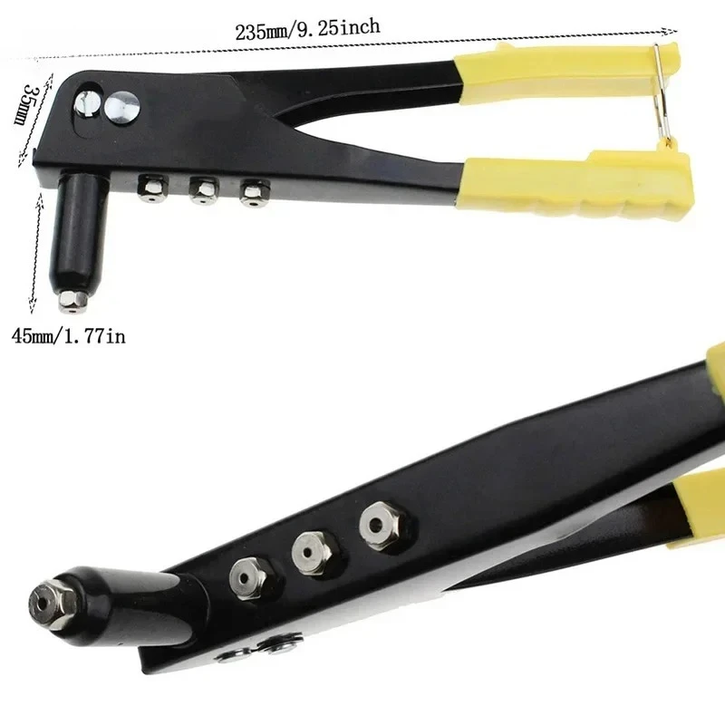 Pop Hand Rivet Gun Kit Blind Rivet Hand Tool Set Gutter Repair Heavy Duty Selling Tool Set Metal Woodworking