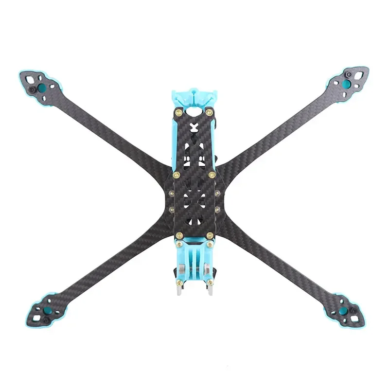 3D Printing MAK5 O4 RPO DC/XH 7-inch Long-Range FPV Racing Car Frame Carbon Fiber for DJI O4 HD Digital Video Transmission - view 4