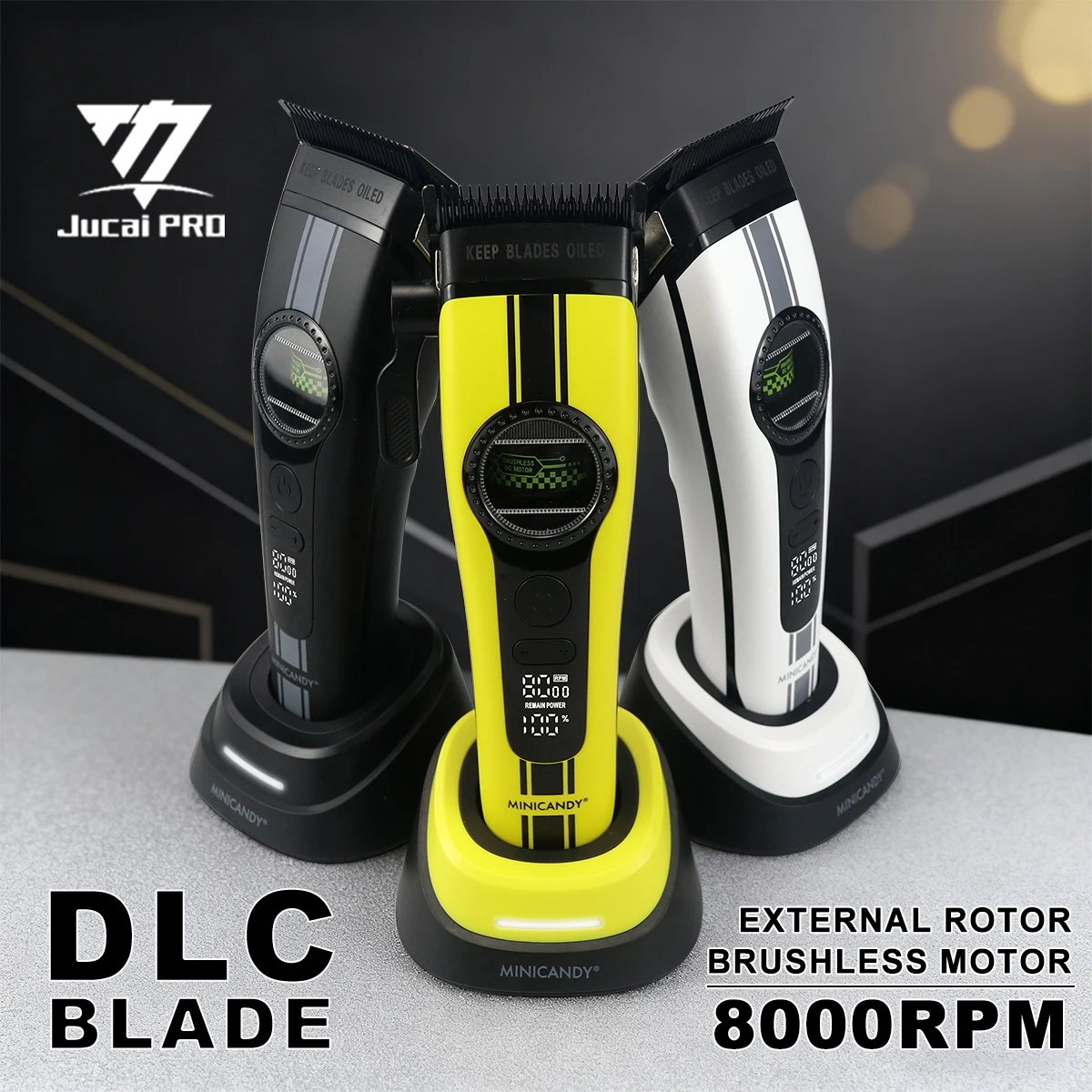 jucai-minicandy-f1-cortadora-de-pelo-profesional-dlc-blade-8000rpm-motor-sin-escobillas-de-rotor-externo-con-pantalla-de-cargador-de-base-para-hombres