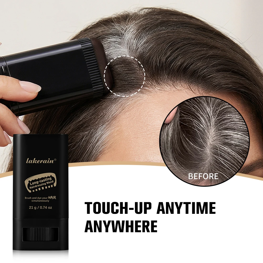 

Waterproof Hair Dye Stick Quickly Covers Gray Natural Appearance Long-lasting Color Retention Suitable For All Hair Types