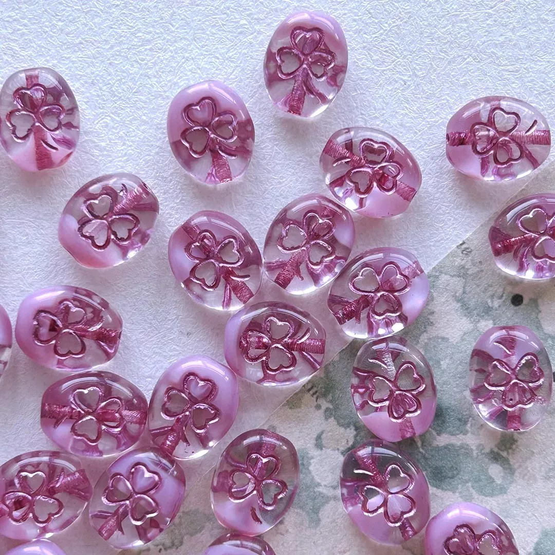 15pieces 10*8mm handmade beadeds bracelet necklace earrings loose jewelry DIY semi-finished production