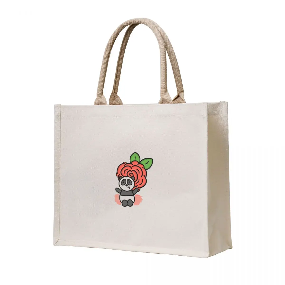 

Panda with Rose Duo Tote Bag shoping bag tote bag women luxury women