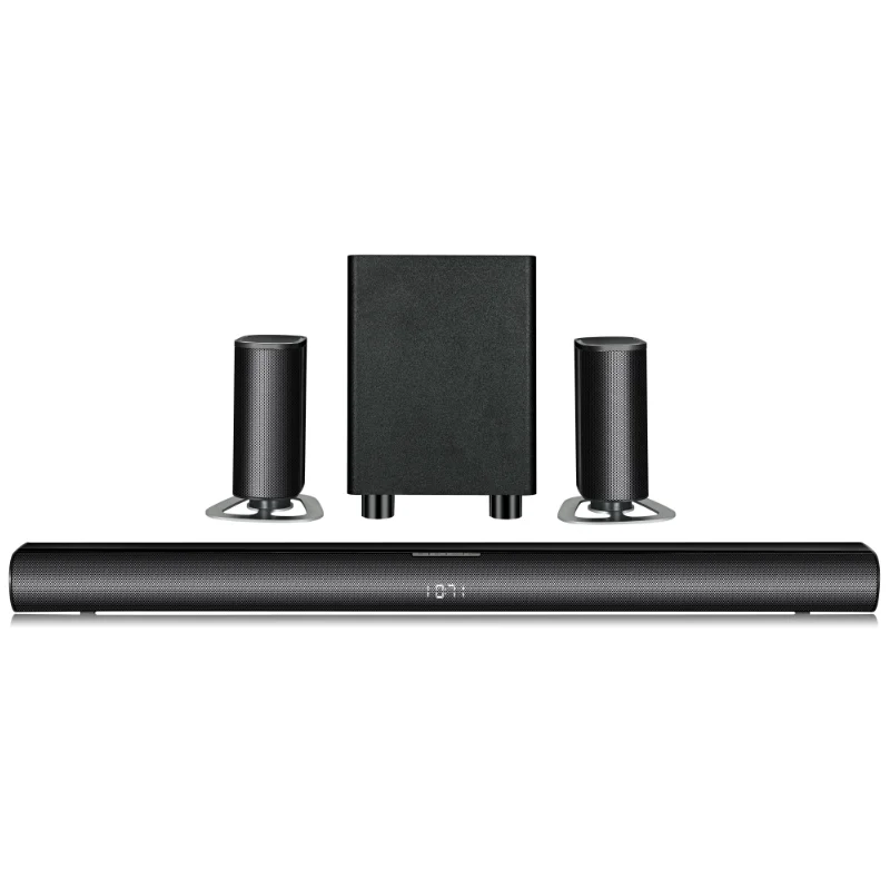 True wireless speaker 5.1ch Detachable dobl-y soundbar, wireless sound bar speaker for tv for home theatre system with subwoofer