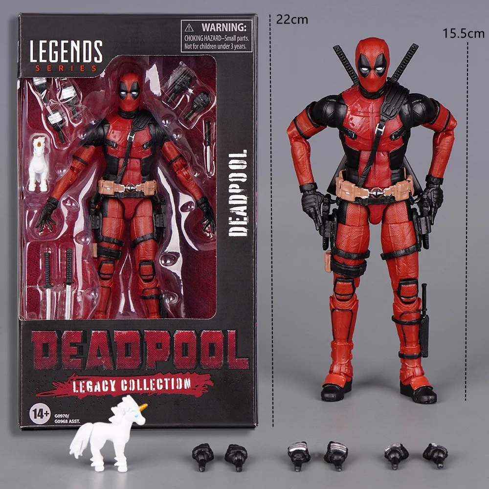 15.5cm Deadpool Marvel Legends Action Figures Movie Version PVC Model Collection Figurine Desktop Ornament Toys Gifts For Boys