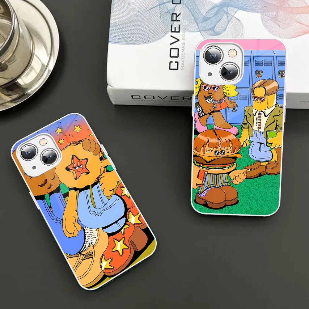 

Inspiration Illustration Phone Case Tempered Glass For Iphone 14 13 12 11 Pro Mini XS MAX 14Plus X XS XR Fundas