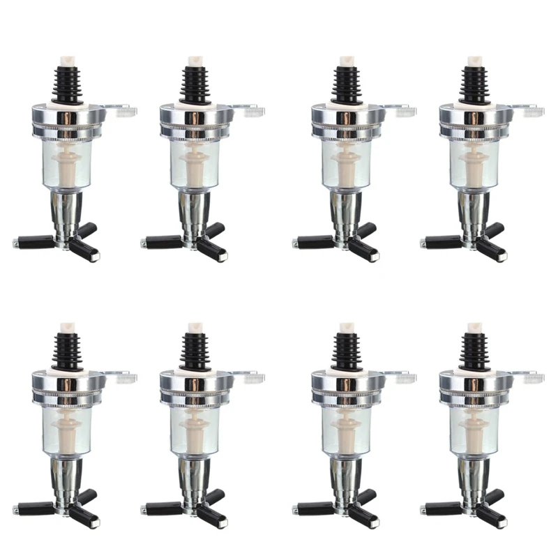 

8Pcs 45Ml/1.5Oz Bar Butler Wall Mounted Replacement Nozzle Shot Dispenser For Revolving Liquor Caddy Bottle Holder