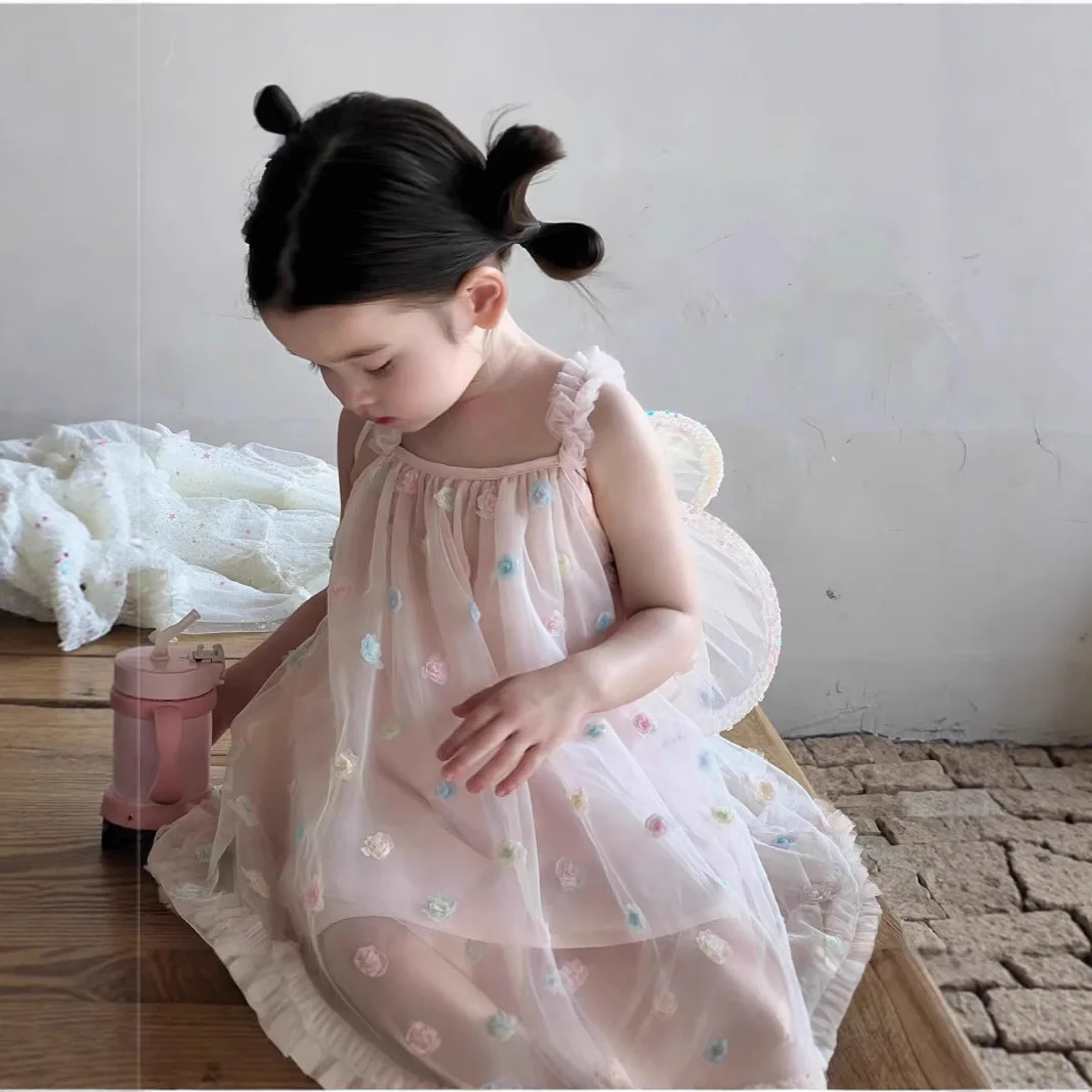 

Girls Dress Princess Dress Children's Treasure Summer Skirt Girls Korean Version High-end Summer Summer Suspender