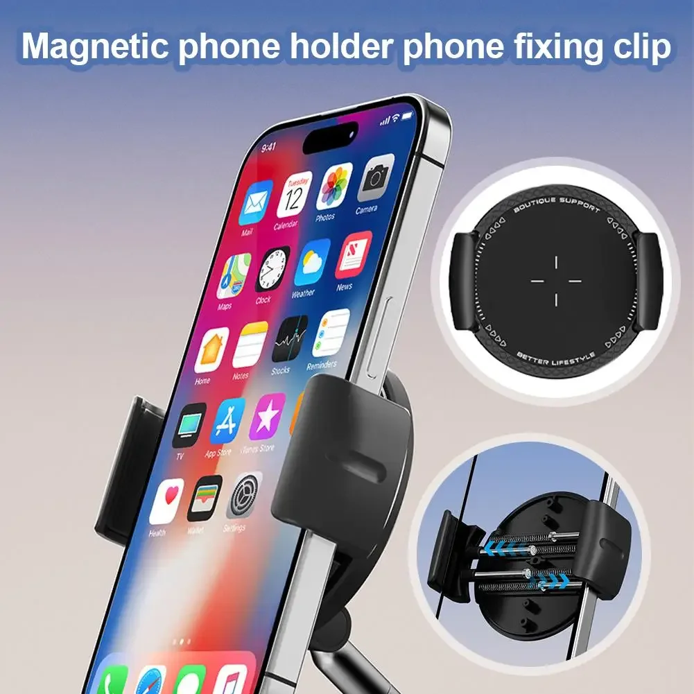 Magnetische Telefonklemme für Magnet-Autotelefonhalterung Universelle Halterungen Fahrrad-Handyhalterung Schnelle Verriegelung/Aufsetzen/Abnehmen – Detail 4