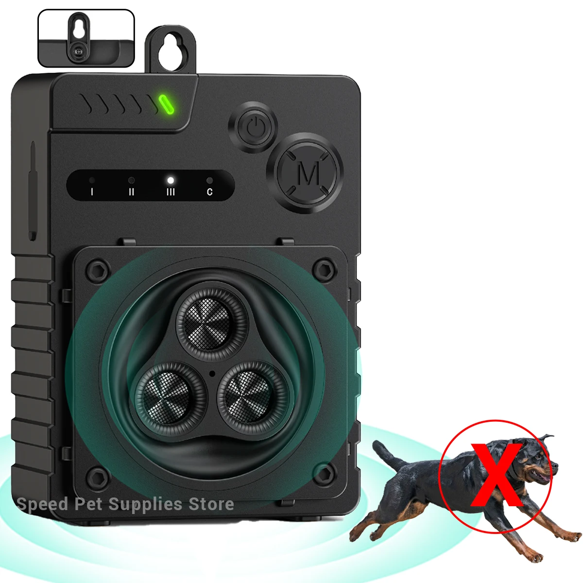 

33 фута/10 м репеллент для лая, автоматическое ультразвуковое устройство против коров, перезаряжаемая мощная пробка для лая собак в помещении и на открытом воздухе