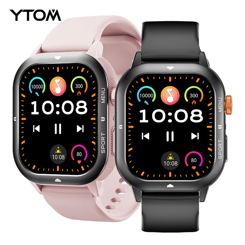 YTOM أحدث C30 1ATM مقاوم للماء ساعة ذكية للرجال والنساء ساعة رياضية BT دعوة اللياقة البدنية النوم معدل ضربات القلب c20 c21 برو تحديث ساعة
