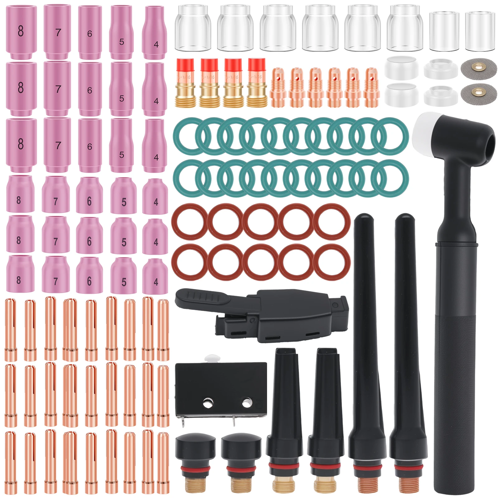 124 Pcs Tig Welding…