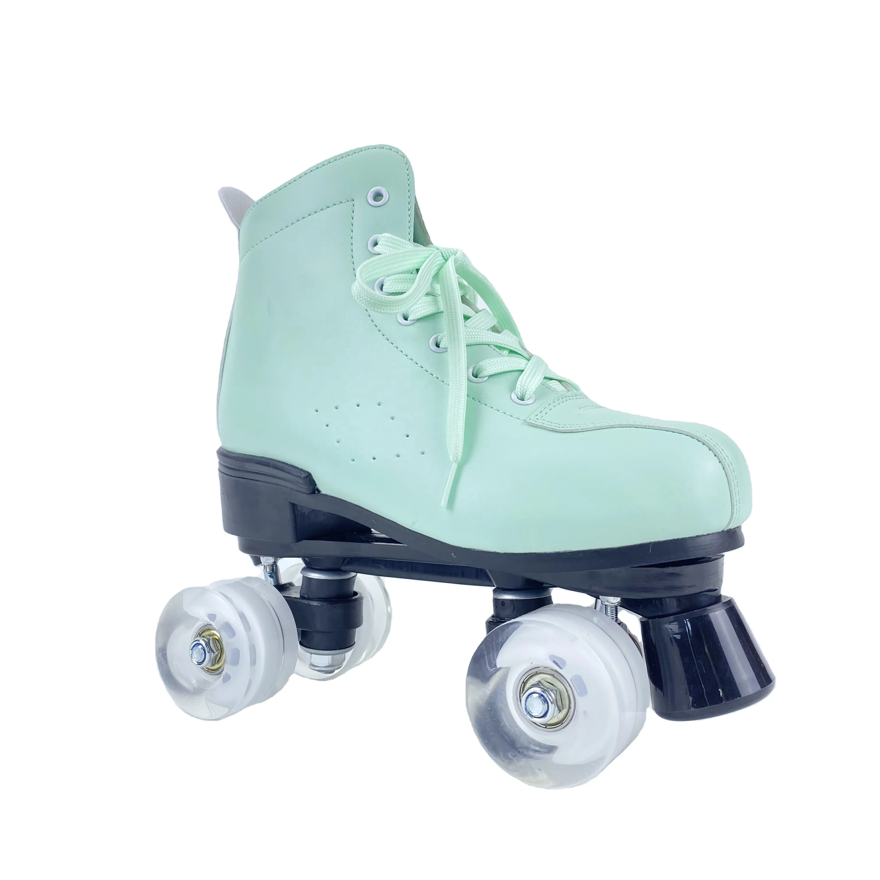 Professional Outdoor Indoor Quad-Skates for Kids & Adults, Four-Wheel Roller Skates Shiny Roller Skates for Girls Unisex