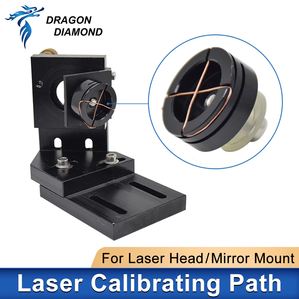 Laser Path Calibrating Device For Lens Tube Light Regulator Alignment Kit For Co2 Laser Head Mirror Mount Adjust Collimate