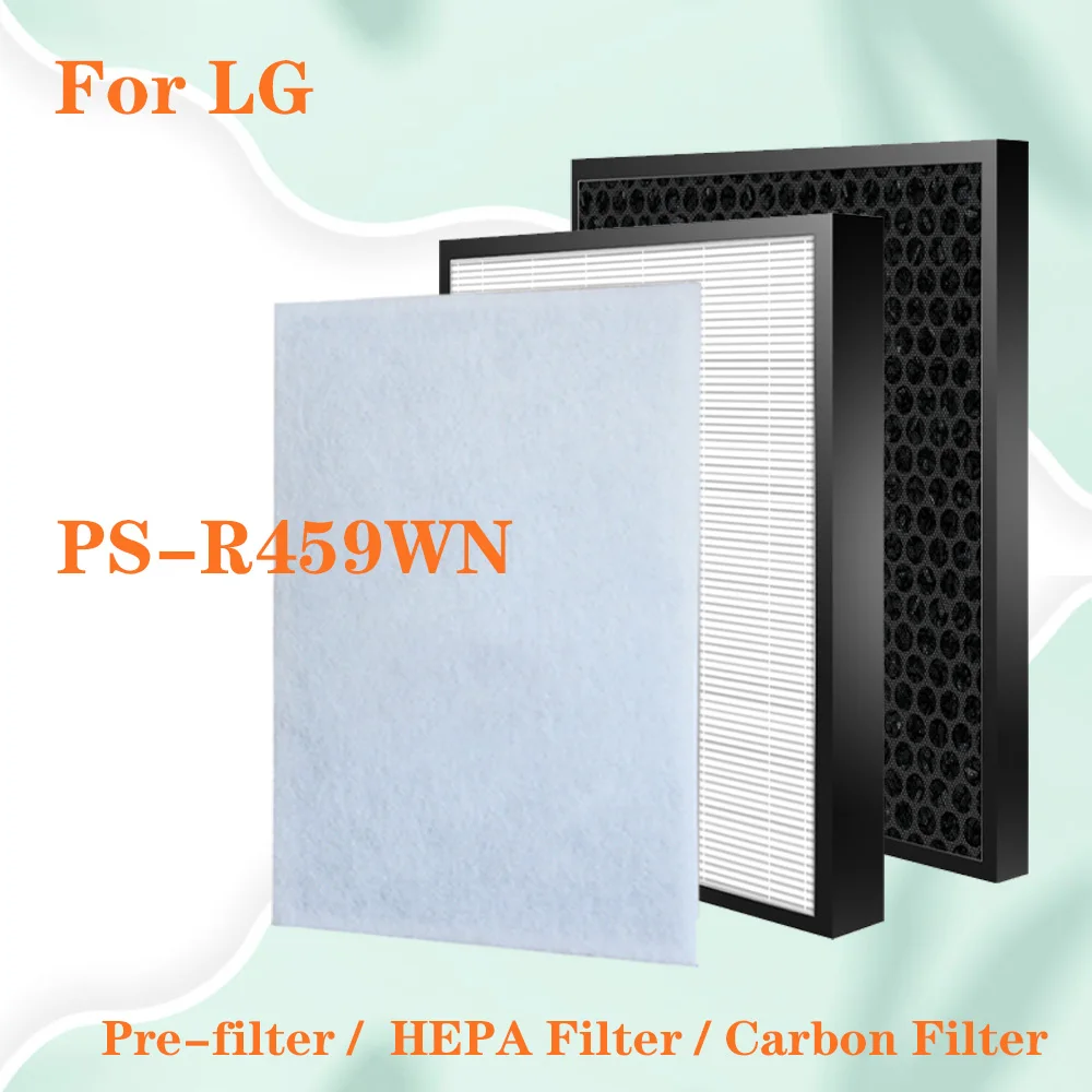 Filtro purificador de aire para LG PS-R459WN, repuesto de filtro HEPA y filtro de carbón activado