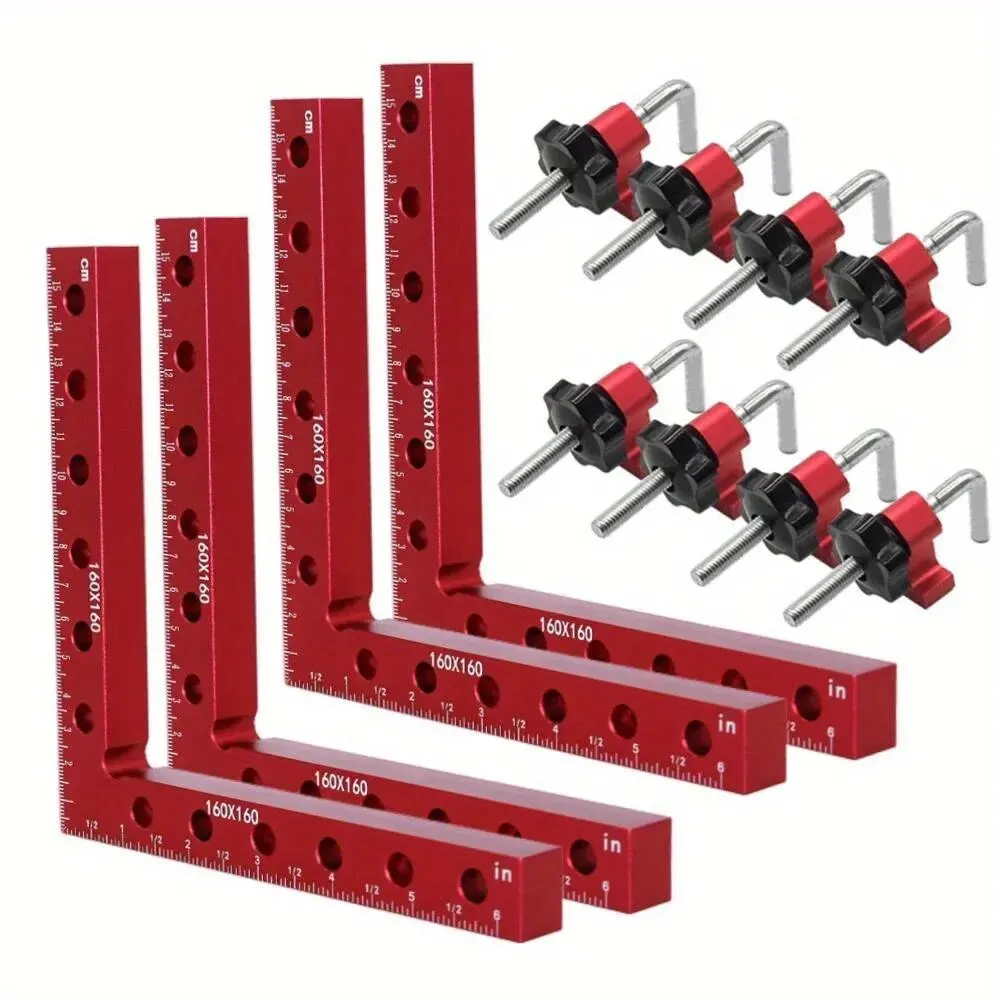 160 MM 90 graden L-vormige hulparmatuur Splicing Board Positioneringspaneel Vaste clip Timmermansvierkante liniaal Houtbewerkingsgereedschap
