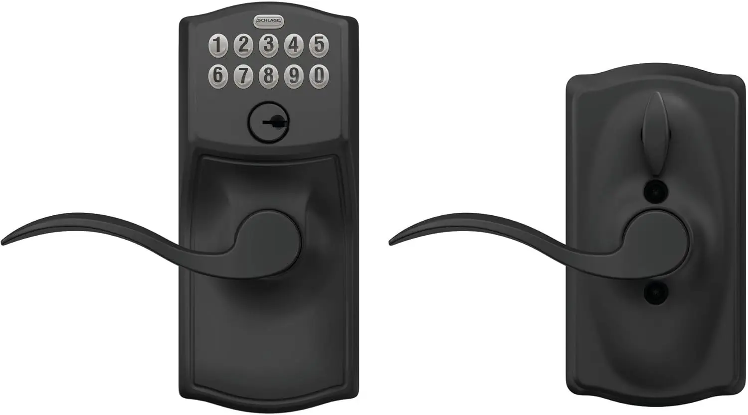 FE595 CAM 622 Acc Keypad Entry with Flex Electronic Lock, Matte Black