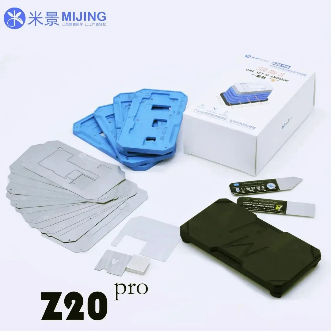 Mijing Z20 Pro Magnetic Solder Implanting Platform for IPhone X-15Mini Plus Pro PM Motherboard BGA Ball Implanting Platform Tool