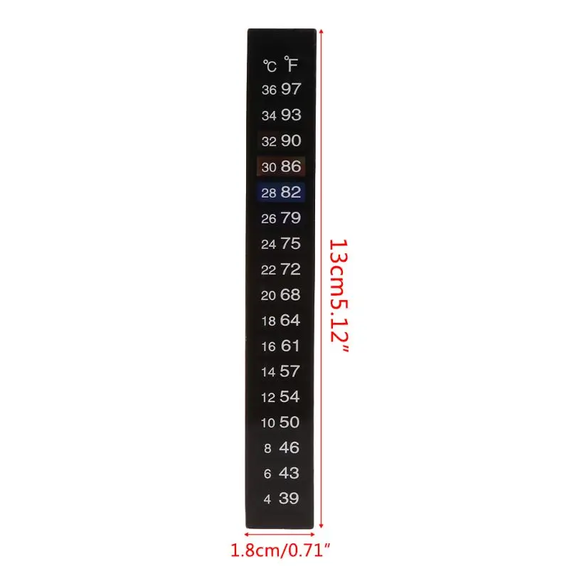 On Thermometer Strips Vertical Stickers for Wine Beer 64 93 ℉/ 18 34 ℃