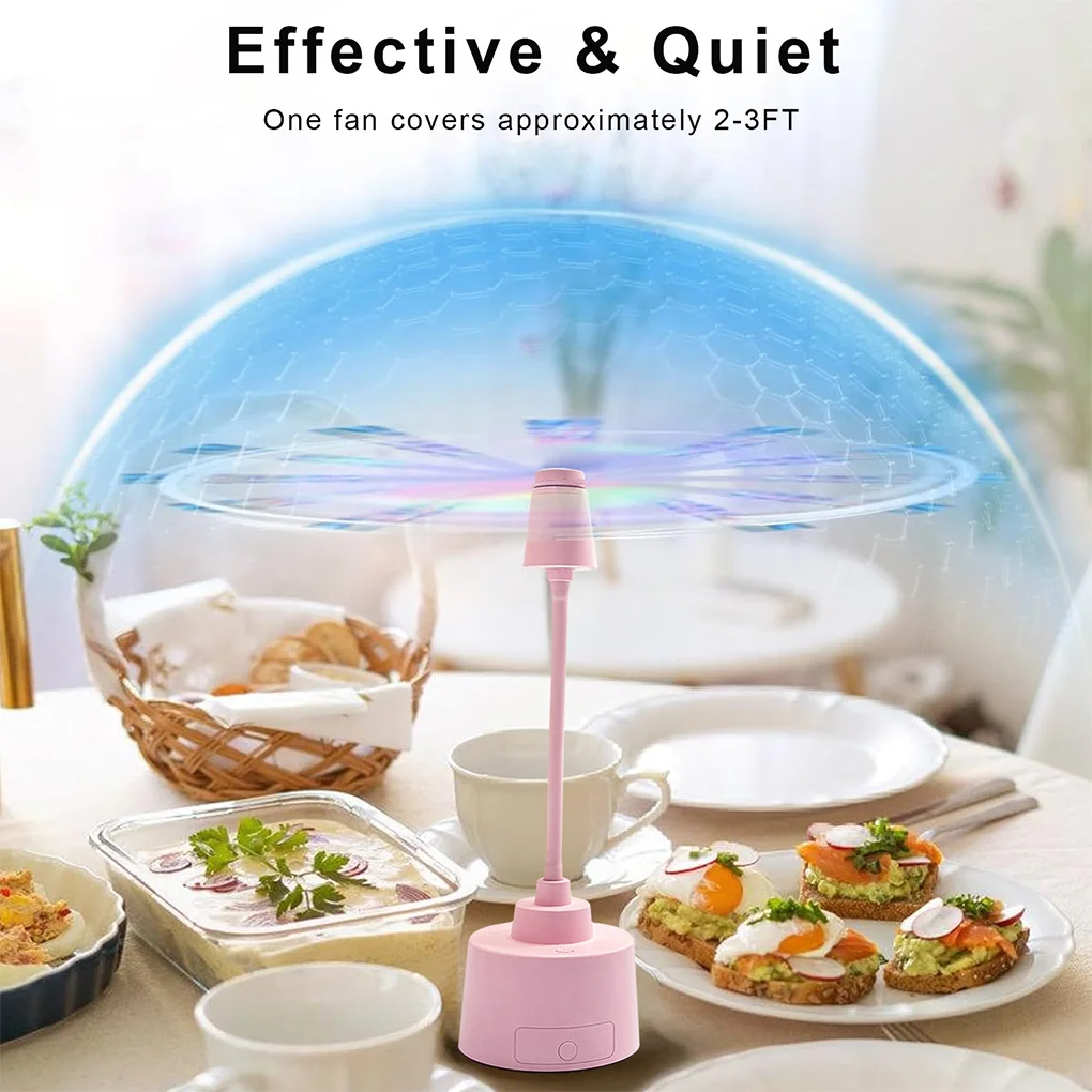 New Smart Electric Powered Indoor and Outdoor Diet Fly Repellent Fan Insect Fly Trap Fan Mosquito Repellentr Plastic Flying Fan