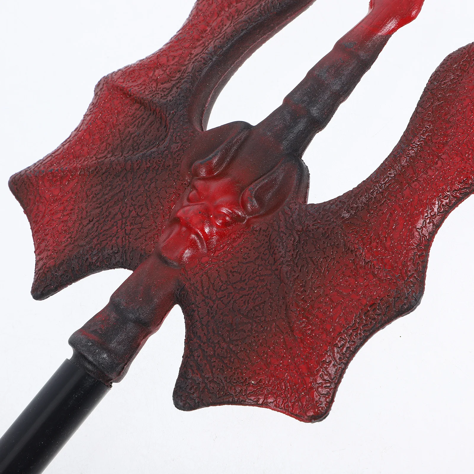 2pcs Demon Scythe Prop Halloween Costume Accessory Cosplay Plastic Cutter Party Decor Simulation