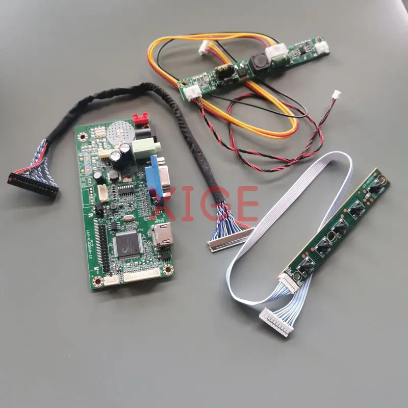 LCD Drive Controller Board Fit M185XTN01 M185XW01 M156BGE LM185TT Monitor Screen HDMI+VGA 1366*768 30-Pins LVDS 1366x768 Kit DIY