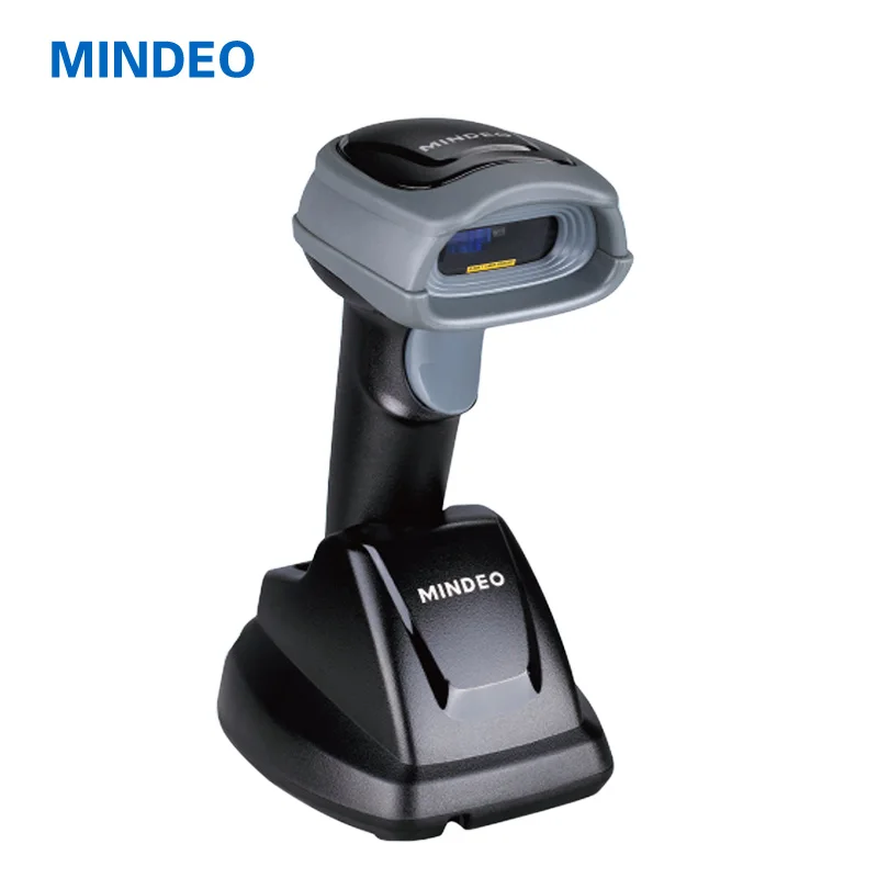 Minde Wireless 2D Barcode Scanner  Handheld Light USB Interface CMOS Sensor 3mil Resolution 1-Year Warranty Logistics